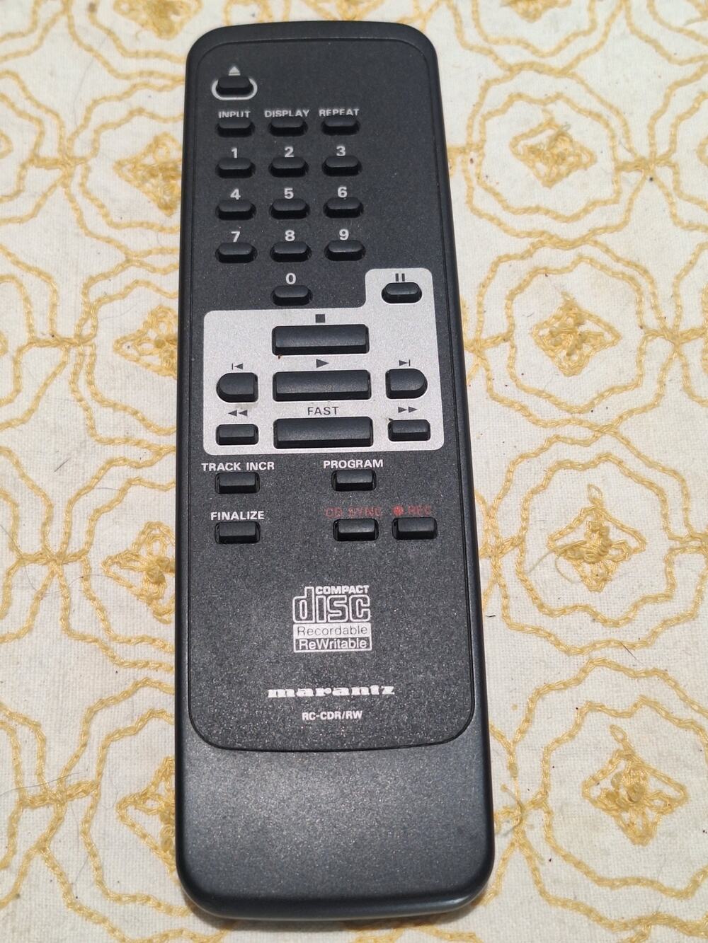 Marantz RC-CDR/RW Remote Control CD Recorder Recordable ReWritable OEM Tested